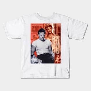 Marlon Brando Collage Portrait 1 Kids T-Shirt